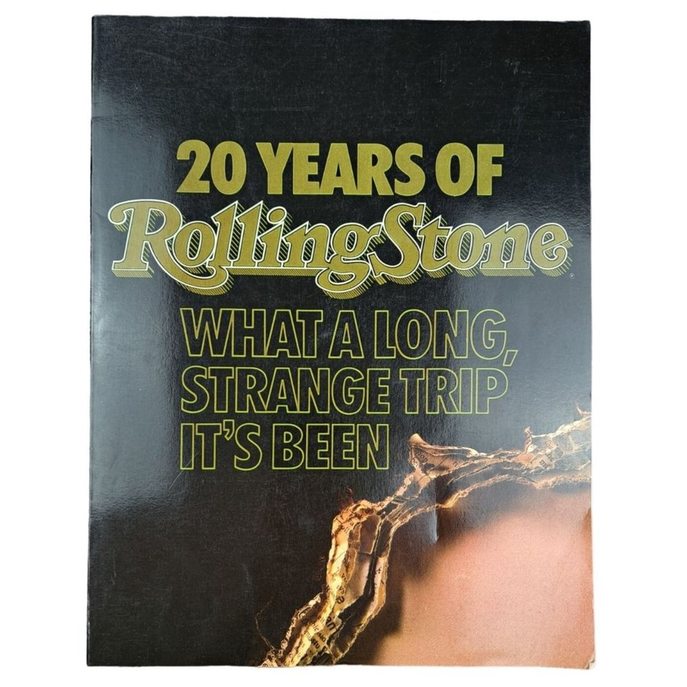 20 Years Rolling Stone Long Strange Trip It's Been Vintage Book Softcover 1987